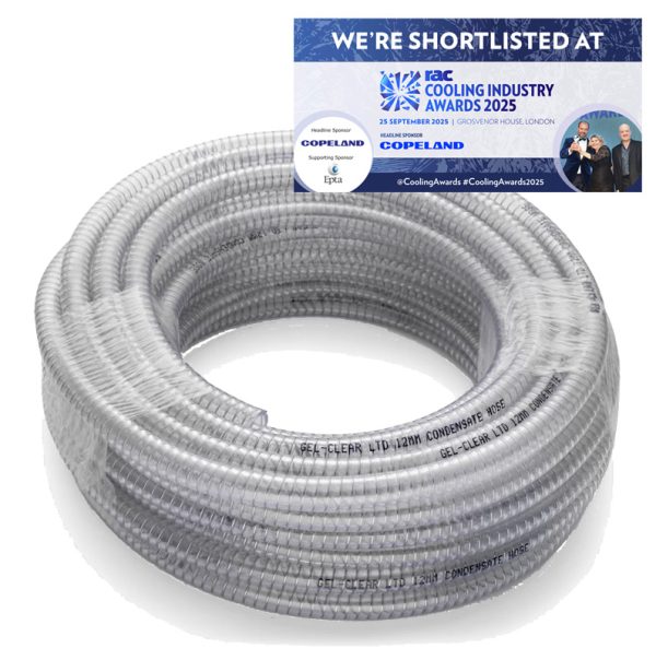 Gel-clear 'Helix' Condensate Hose (H20CH1/2)